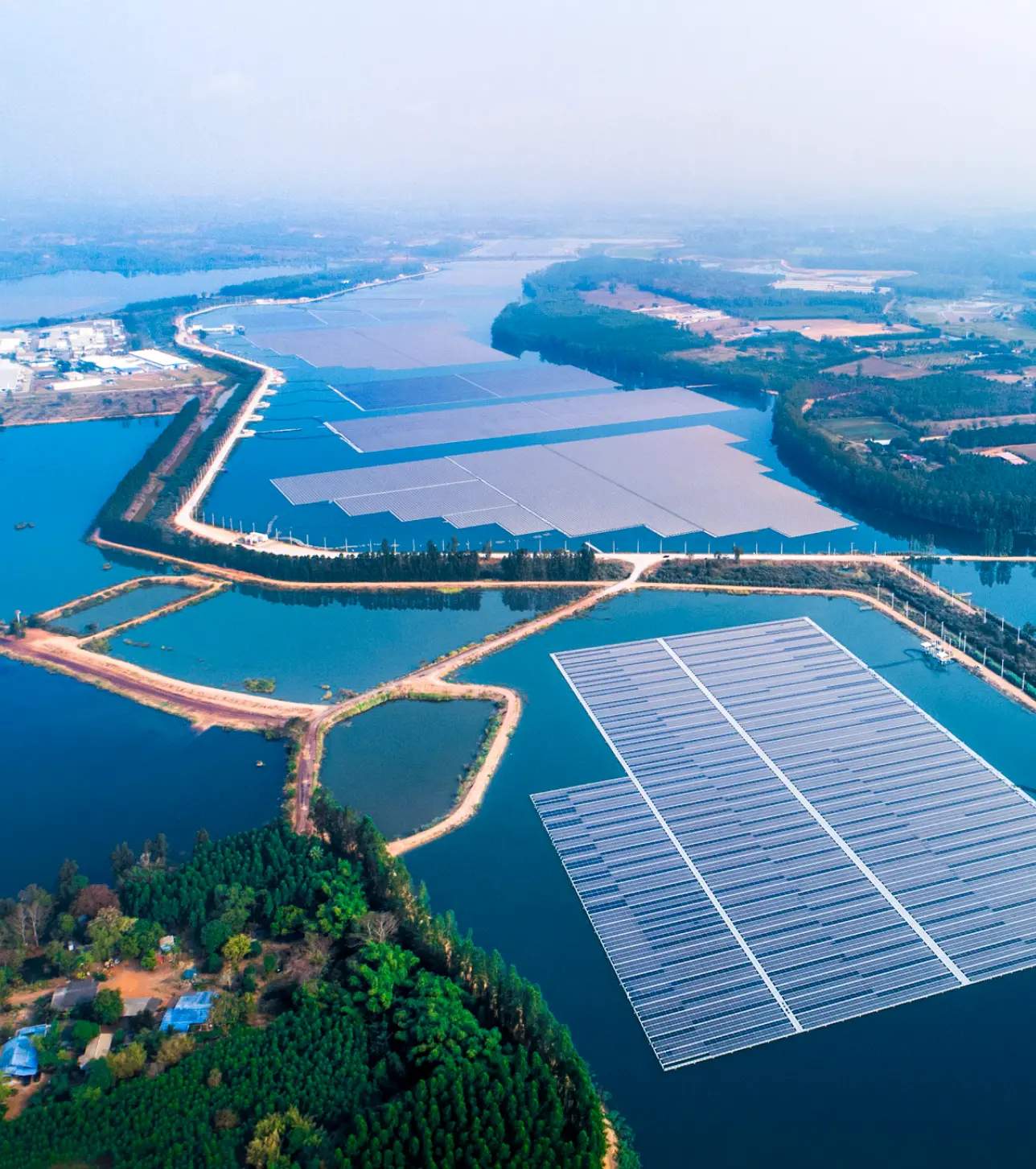 Floating solar power