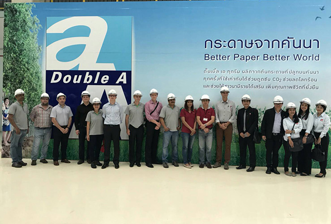 304工业园与管理者团队参观Double A工厂