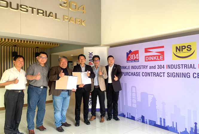 304 Industrial Park signing Ceremony of the Land Reservation Agreement with Dinkle Industry (Thailand) Co.,Ltd.